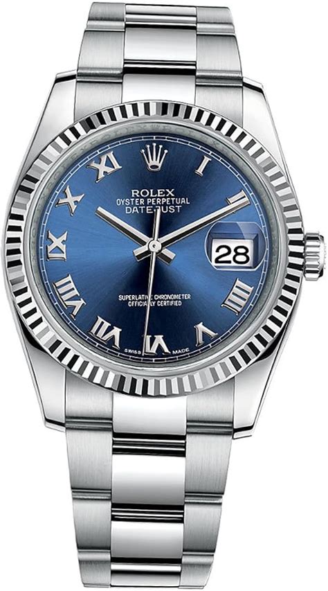 rolex uhr herren blaues zifferblatt|rolex datejust edelstahl.